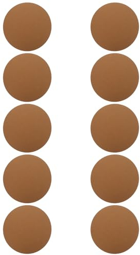 Hemobllo Lot de 10 sous-Coupes Rondes Double Face en Feutre Non Tissé Marron Absorbantes pour Pots de Fleurs, Réutilisables, Protection de Meubles, pour Balcon et Jardin