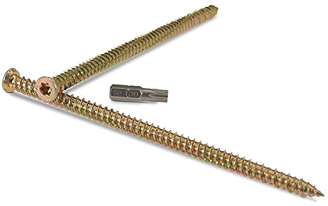 SSL Satellites 20-Pack 7.5x100mm Concrete Frame Fixing Screw/Anchor- Perfect for Windows, Doors, and Screws for Satellite Installation