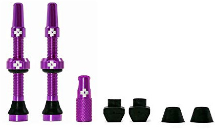 Muc Off 1054 Rohrloses Ventil, violett, 44mm, Set of 2