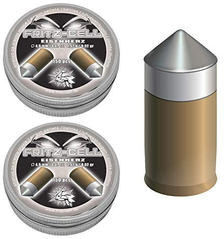 300 Eisenherz 4,5mm Diabolos Fritz-Cell Spitzkopf Luftgewehr Luftpistole