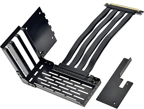 Lian Li Lancool II Vertical GPU Kit with PCI-E Riser Cable – Compatible with PCI-E 2.0/3.0 – Vertical Graphics Card Holder with 200mm Cable