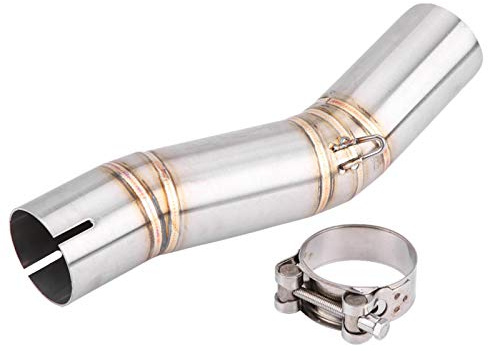 Supresor Catalizador Gsxr, Qiilu Pipe Tubo de escape Moto Sistema de escape completo Vent Middle Pipe Link Connect para GSX- R600/GSX-R750(K7)