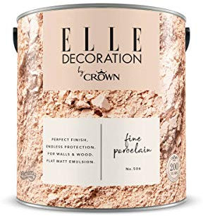 ELLE DECORATION Fine Porcelain No. 506, 2,5 L, extra-matte Premium Wandfarbe für Innen, für Wände und Holz, hohe Deckkraft, Innenfarbe, heller und leichter Cremeton