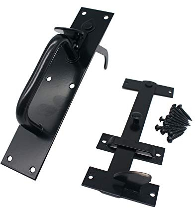 Gate Latch | Suffolk Pattern | Black | Powder Coated Finish | 205 x 45mm