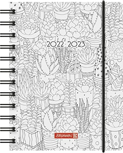 Brunnen Skolkalender ZENart 2022/2023 A6 1 sida = 1 dag: 1 sida = 1 dag, lör. + så på en sida, 1071755193, motiv: ZENart