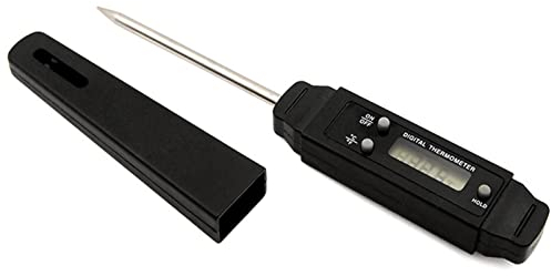Shovel Termometro da Cucina Digitale a Lettura Instantanea con Sonda Lunga 14.5cm e Display LCD Termometro per Carne, Barbeque, Vino, Latte, Frittura Olio, Dolci, Griglia, Alimenti, Acqua