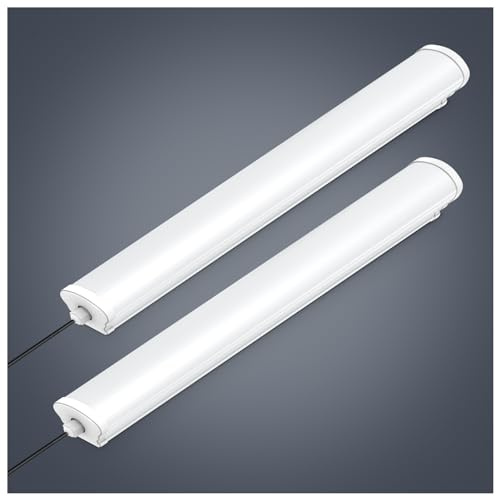 Fluorescente Tubo LED 120cm,40W 4000LM Fluorescente Regleta LED,4500K Blanco Neutro Fluorescente Regleta LED,IP65 Impermeable Barra LED,Luminaria LED Lampara para Garaje Oficina Sótano Cocina Baño