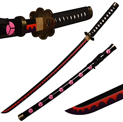 ACTASITEMS giapponese Roronoa Zoro Spade Anime Cosplay Spada di legno - 104cm, Katana, Shusui