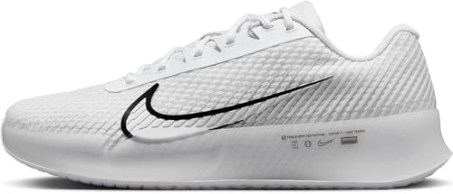 Nike Tennisschuh M Zoom Vapor 11 Hc, Weiß Schwarz White Black Summit White, DR6966-101, 43 EU (9.5 US)