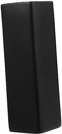 Cabilock Matte Keramik-muschelvase Heimpflanzendekor Quadratische Vase Schwarzer Blumentopf