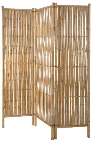 Biombo Decorativo de bambú, rústico, 170 cm de Altura, 3 Paneles