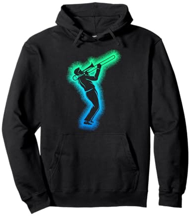 Posaune Posaunist Posaunenspieler Kinder Herren Jungen Pullover Hoodie