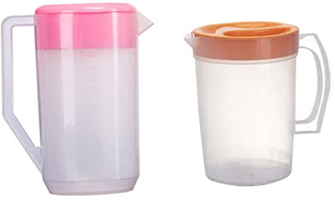 HOLIDYOYO Cold Kettle Large Capacity Beverage Pitcher for Tea Juice Water Pot Measuring Lid for Fridge Use