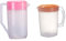 HOLIDYOYO Cold Water Bottle Portable Water Carafe Jug with Lid Drink Pitcher with Lid Jugs Large Beverage Pitcher Drinks Beverage Storage Container Cooling Juice Containers Pink re-usable