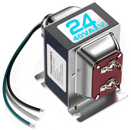 24V 40VA Doorbell Transformer for Ring Video Doorbells, Hardwired Door Chime Transformer Power Supply, Compatible with Ring, Nest Hello, Wyze and Eufy Video Doorbells