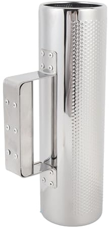 Tomvorks Shaker à Guiro en Métal avec Grattoir, Instrument à Main, adapté à un Usage Professionnel, pour les Concerts de Jazz