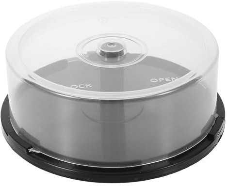 Hoement CD e Elegante 25 Design per Semplice Dischi ed Organizzare Porta Custodia Plastica Nero Leggero Portatile con Capacità Trasportare Piccoli Oggetti in Casa