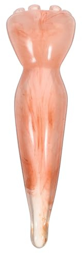 Gesichtsschaber Massagegerät aus Bienenwachs, Rosa, Ergonomisch | Massagezubehör für Gesicht und Nacken, ein Stück Geformt, Griff mit Ergonomischer Form