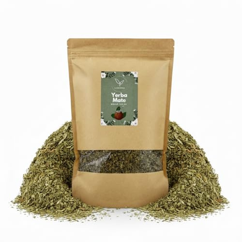 Yerba Mate (Ilex paraguariensis) séché en vrac 250 g – pour infusions, 100% naturel, sans additifs – La Herbera