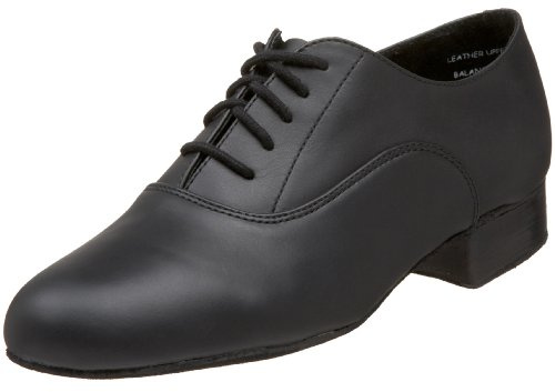 Capezio Men's Standard Oxford Ballroom Dance Shoes, Comfortable, Supportive, Professional Mens Character Dance Shoes for Latin, Ballroom, Jazz, Salsa, Tango, BR02, Black, Adult Size 7
