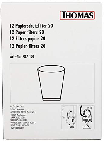 Thomas 787106 Papierschutz Filter 20