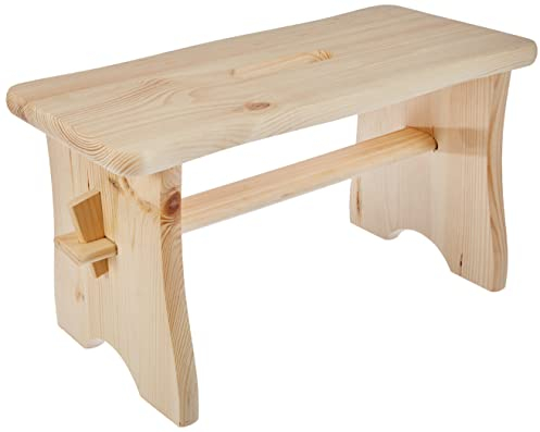 Zeller Present 13130 Repose-Pieds en Bois Tendre 39 x 19 x 21 cm