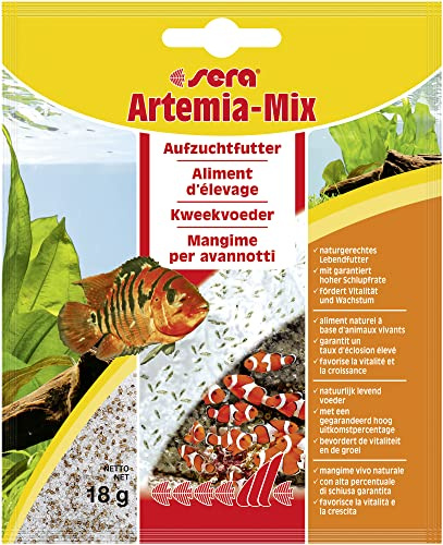 sera Artemia-Mix 18 g - Das lebende Aufzuchtfutter für natürliches Fressverhalten, Jungfischfutter