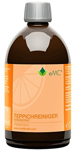 eMC Detergente per tappeti – Detergente probiotico per tutti i tipi di tappeti, efficace rimozione di odori e macchie ostinate, pulizia profonda per un ambiente sano, 500 ml
