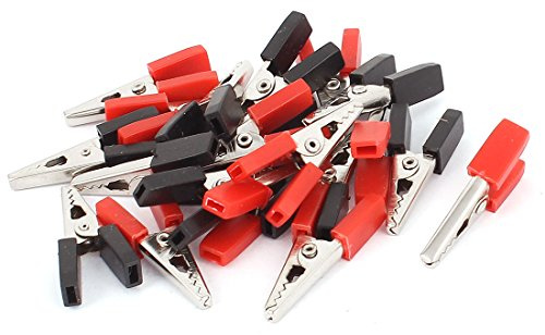 sourcing map 20PCS 34mm Wärmedämmung Alligator Clip Clamp Power Test Sonden Lötzinn DE de