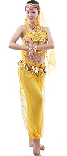 Astage Damen Bauchtanz Kostüm Indischer Tanz Top Hose Alle Zubehör Sets