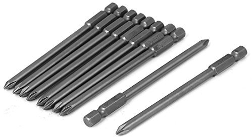 Aexit Punte per cacciavite a croce PH1 Phillips '1/4' 'punta esagonale da 5mm 100mm 10pz ID: 853677