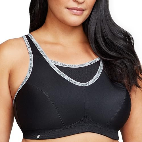 Glamorise Damen 1066 Sports Bra, Schwarz, 95H EU