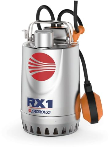Bomba de elevación de aguas lluviales sumergible de acero inoxidable monofásico 220 V – 0,25 kW – 140 L/min