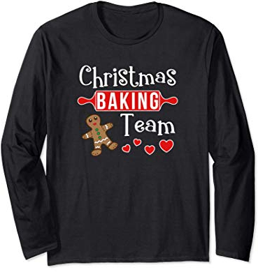 L'équipe de pâtisserie de Noël en pain d'épice Manche Longue