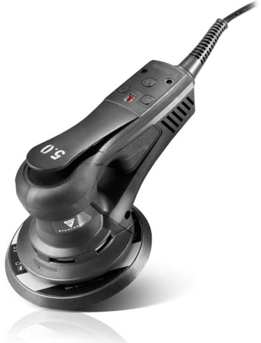 STAHLWERK ES-150 ST Brushless Exzenterschleifer Rotationsschleifer Handschleifer mit 350 Watt leistungsstarkes vibrationsarmes Schleifgerät - 7 Jahre Garantie