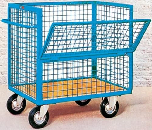 Carrello magazzino con sponde grigliate portata 500kg