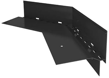 Renoplast® Aluminium Ecke 135° für Traufprofil W60 Graphit | Fertigstellung von Terrassen und Balkonen | Belüftete Böden Erhöht | Wasser ablaufsysteme Winkelprofil | Korrosionsschutz Balkonprofile