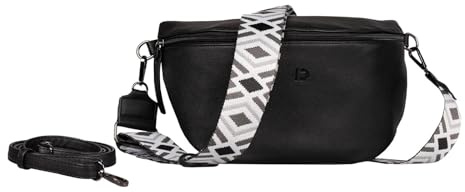TOM TAILOR Denim Mena Damen Umhängetasche Crossbody Bag Mittelgroß Schwarz
