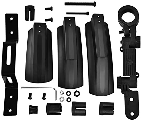 Kuuleyn Parafanghi Fat Bike, Parafango Bici, Set Parafango Bici, Kit Parafango Anteriore Posteriore per Bicicletta Parafango Bici a Sgancio Rapido per Ciclismo All'aperto