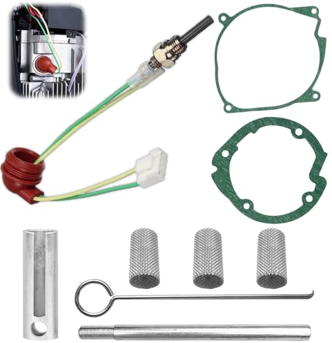 Palwin 9 Pezzi Kit di Riparazione Candelette a Incandescenza, 12V 5KW 8KW Kit di Manutenzione Riscaldatore da Parcheggio, Candeletta di Accensione per Riscaldamento Ad Aria, Parcheggio, Auto