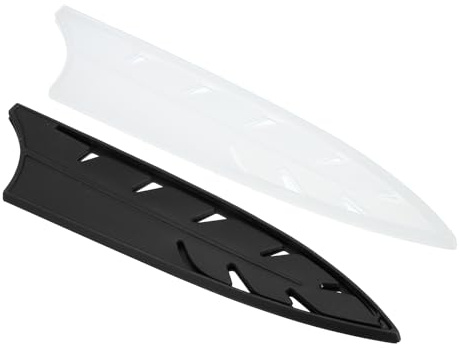 PATIKIL 2 Stück Messerhüllen für 8-Zoll-Kochmesser Schwarz & Transparent | 8,5 x 2, Messerschutz, Federkochmesser-Set, Messerhüllen