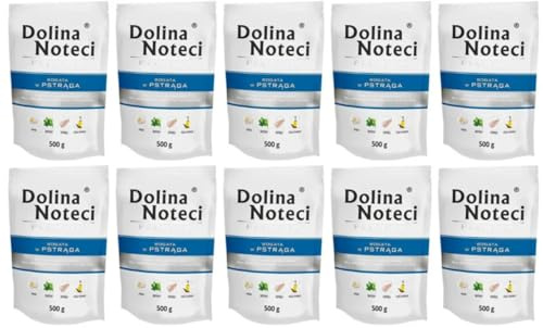 Dolina Noteci Premium Nassfutter für Hunde Forelle Glutenfrei 10 x 500g