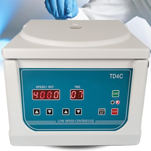 Centrifugeuse, centrifugeuse PRP 8 x 15 ML avec écran LCD, centrifugeuses de Laboratoire Portables 4000 TR/Min, 99 Minutes pour Le Sang, Le Plasma, la Pratique médicale