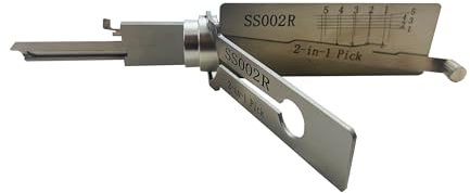 Dietrich- und Decoder-Werkzeug für umgekehrtes S-Nut-Türschloss, professionelle Schlosser-Werkzeuge, schneller Öffner (SS002R)