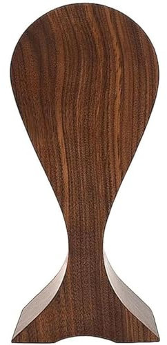 Wood Headphone Stand Flat Headset Holder Gaming Headphone Stand Black Walnut Headphone Holder Headset Stand For Desk For All Headphone Size