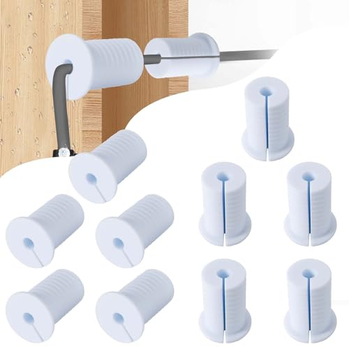 MYZHRE 10 PCS Starlink Cable Routing Kit for 1 Inch Wall Hole Perforated Silicone Grommet Cable Punch Grommet Starlink Wall Grommet Wall Grommet for Starlink Ethernet Cable (Grommet White-10)