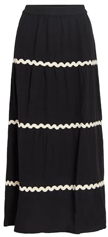 Vimanda Wavy H/W maxikjol, Svart skönhet, 38
