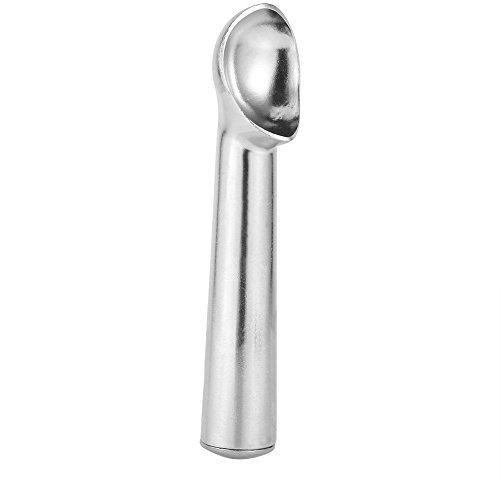 Metal Ice Cream Scoop, Nonstick Antifreeze Ice Cream Scoop Spoon for Home Dessert Shop Restaurant or Cafe (Glossy Surface)