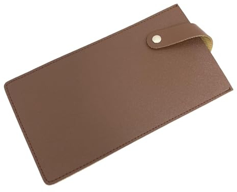 CLKE 1 Pcs Chef Knife Blade Guard, 8.5 Inch PU Leather Knife Guard, Meat Cleaver Blade Edge Protectors, Kitchen Knife Protective Cove(Brown)