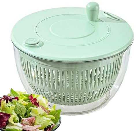 Whnbuij Lettuce Spinner - Pump Spinner, Vegetable Helicopter Salad Spinner - Vegetable Dried Grater Slicer, Slicer Grater